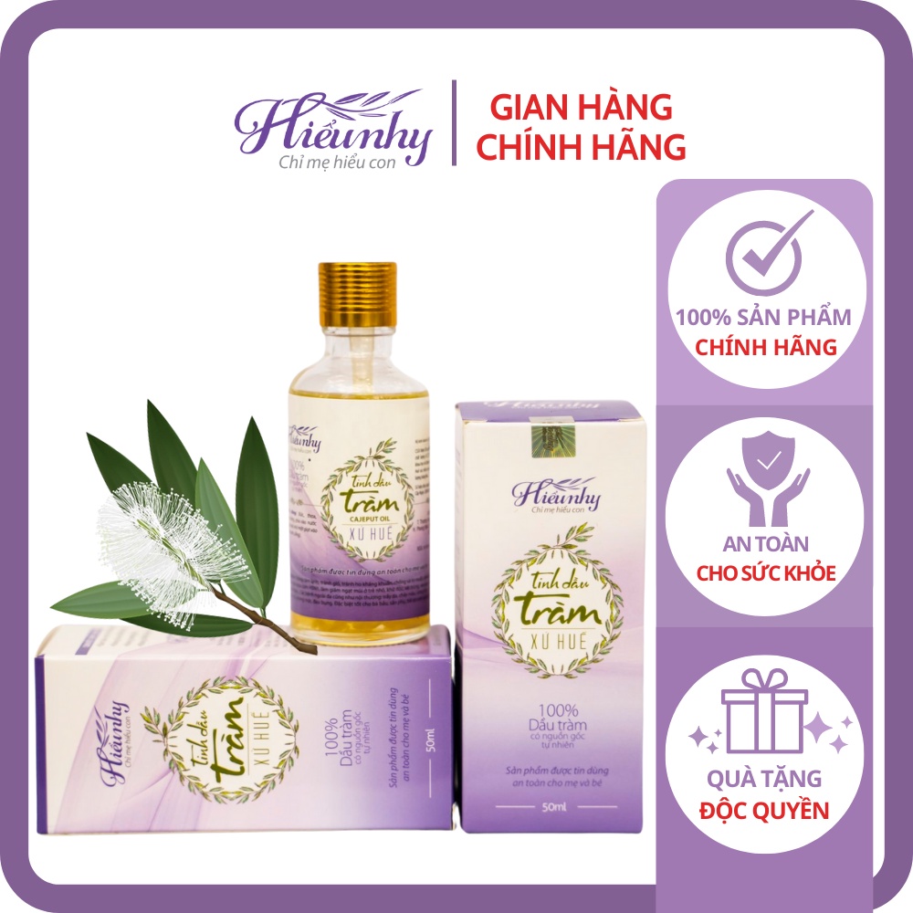 {MUA 1 TẶNG 1} Tinh dầu tràm xứ Huế 100% từ thiên nhiên lọ 50ml và 100ml