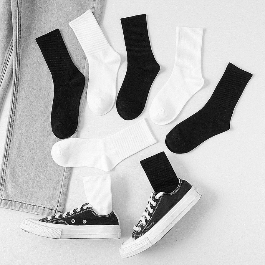 Tất Unisex cổ cao, vớ nam thể thao,, tất chống hôi hôi chân, vớ nam cao cấp chất liệu vải Hàn co giãn 4 chiều
