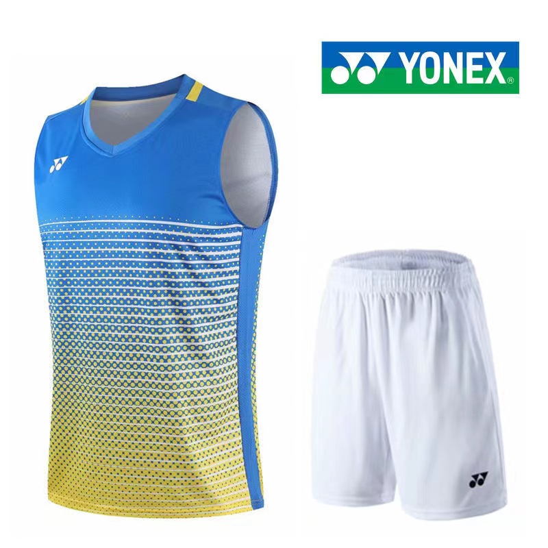 Bộ Đồng Phục Cầu Lông Sát Nách Yonex Li Zongwei Mau Khô Cho Nam Nữ