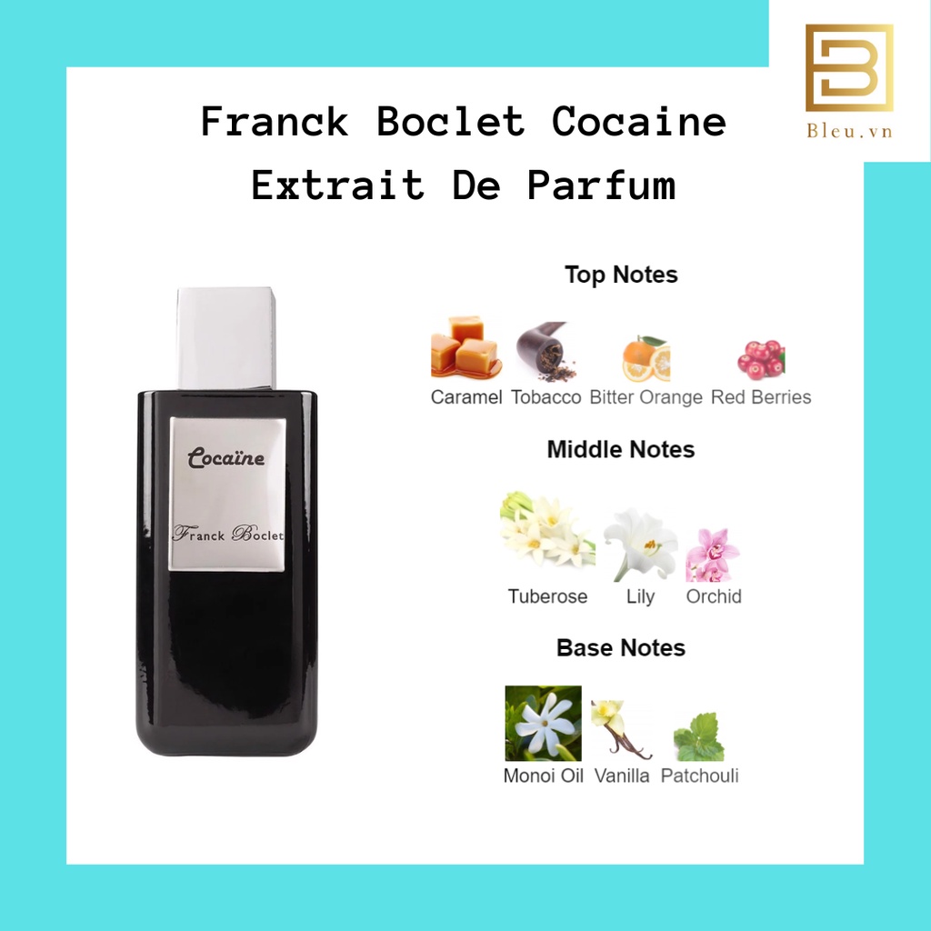 Nước hoa nam Franck Boclet Tobacco EDP - Franck Boclet Coc.aine Extrait De Parfum