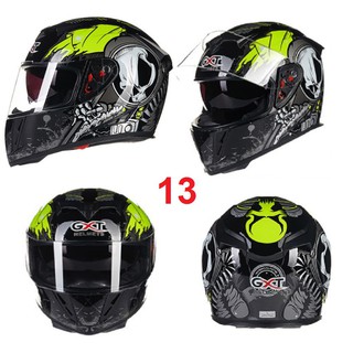 FS50K- Freeship nón (mũ) bảo hiểm GXT fullface full face TQ đầu lâu màu đỏ đen hàng chính hãng