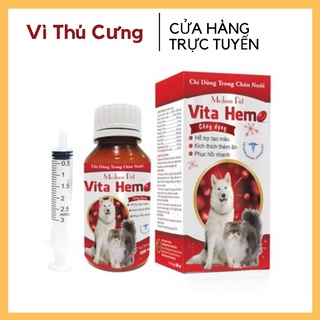 Chai vitahemo bổ dưỡng cho chó mèo