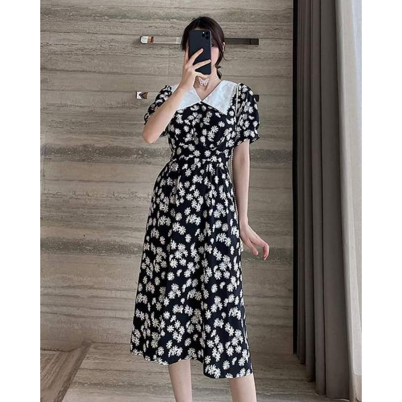 ĐẦM ĐEN HOA CÚC