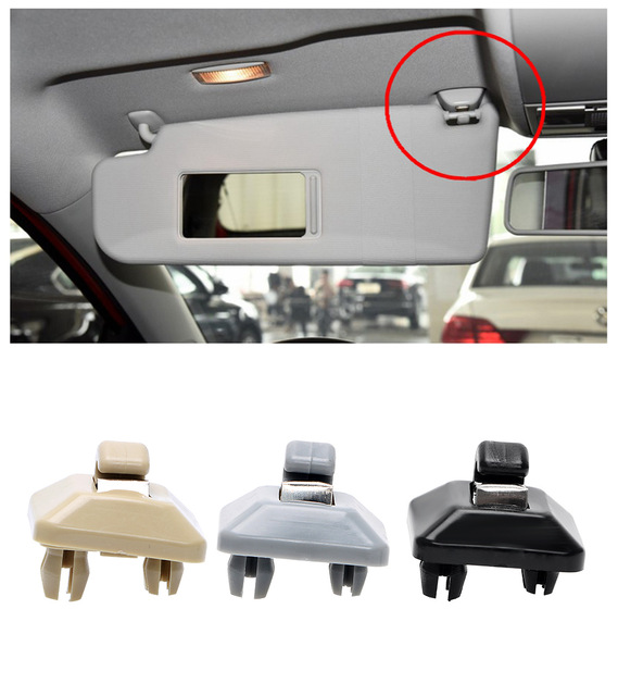 1 Phụ Kiện Kẹp Tấm Che Nắng Xe Hơi Audi A4L A5 A6L Q3 Q5 3 Màu