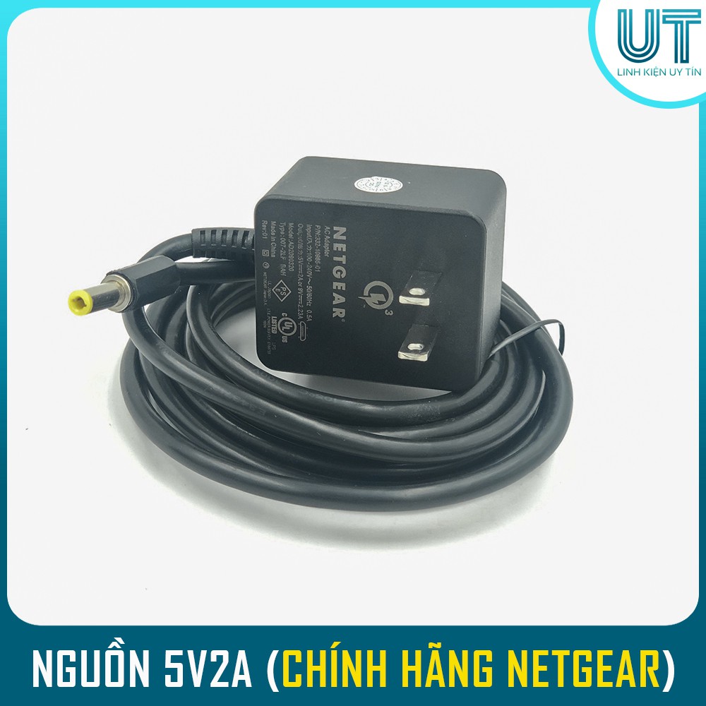 Nguồn Adapter Xịn 5V2A 5.5x2.1 DC - Có thể bost dòng lên 4A  ( Hãng Netgear )