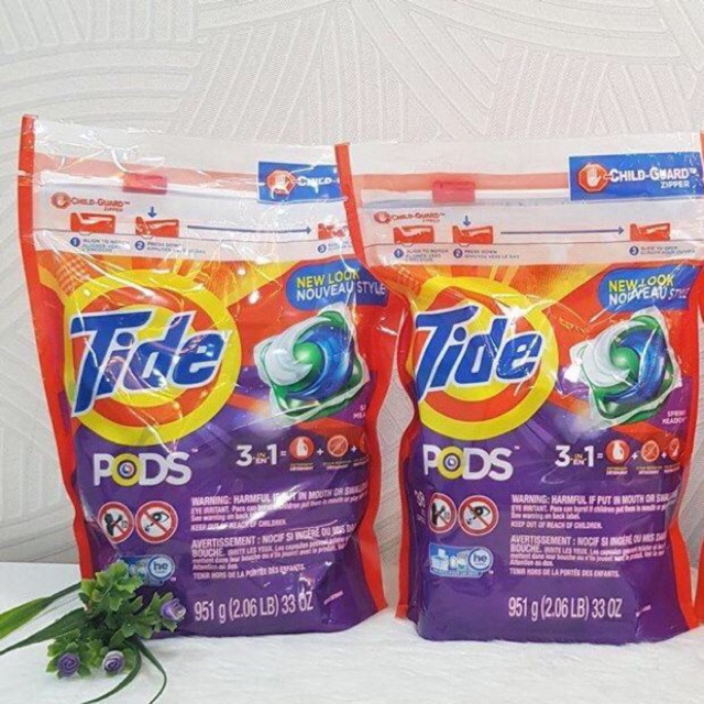 Viên nước giặt xả Tide Pods 3 trong 1