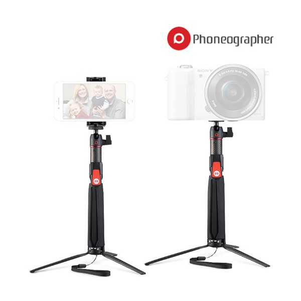 Gậy quay tiktok, Selfie, livestream Phoneographer Carbon SC1 - Tripod điện thoại
