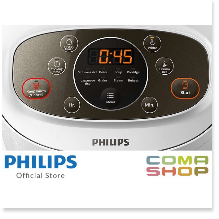 NỒI CƠM ĐIỆN TỬ PHILIPS HD4533/66 (1.8 LÍT) - HÀNG CHÍNH HÃNG BẢO HÀNH 24 THÁNG TOÀN QUỐC