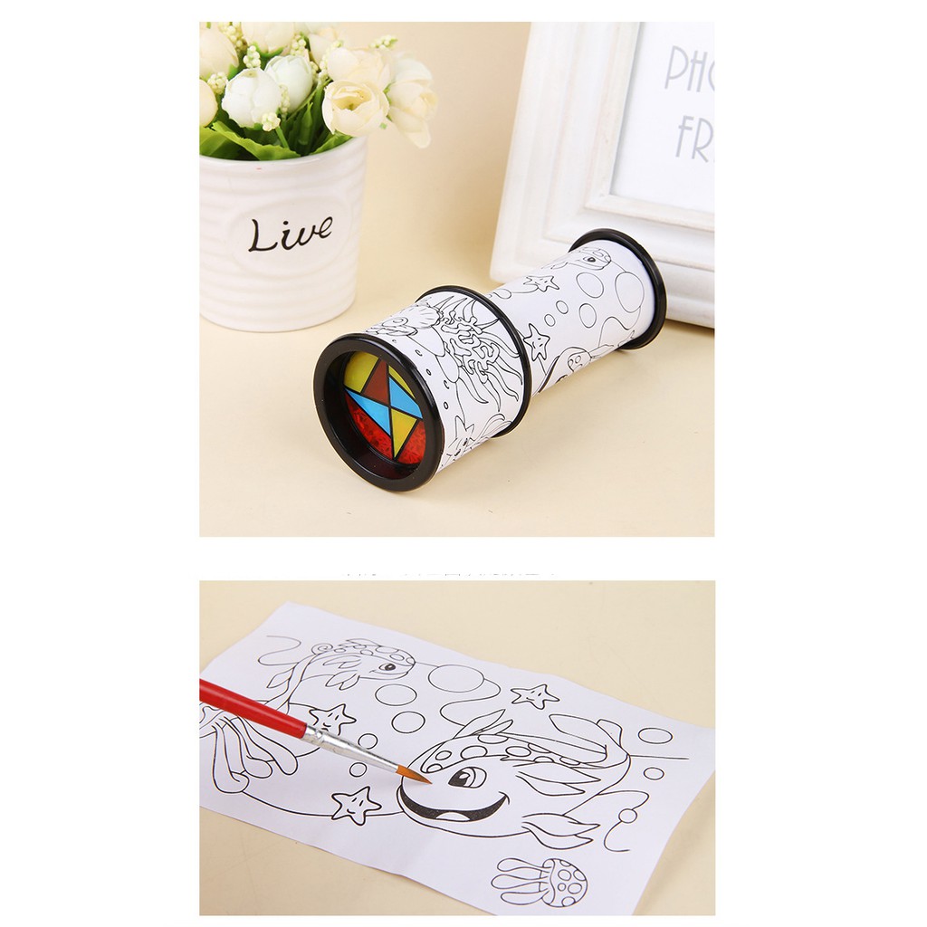 Bộ đồ chơi tự làm kính vạn hoa DIY