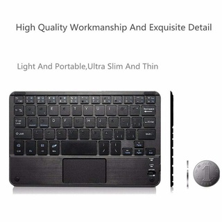 Touchpad/ Normal Version Portable keyboard computer keyboards Mini Bluetooth Wireless Keyboard with Touchpad Mouse  for Android IOS Tablet