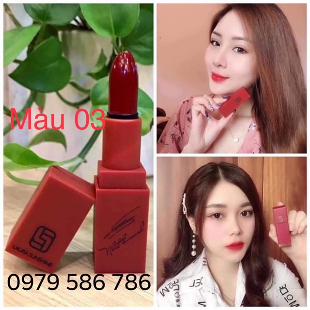 Son Laura Sunshine Artistic Đỏ Chery 03 - Son Nhật Kim Anh, Son Lỳ không Chì - TotoShop-hanhlaurasunshine