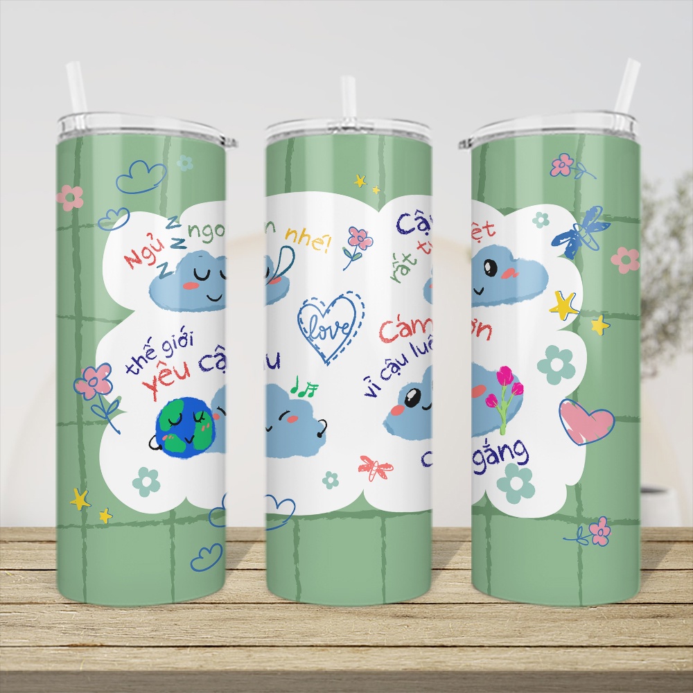 Bình Giữ Nhiệt Cute Dễ Thương - Ly Giữ Nhiệt Hình Cute Dễ Thương - Cốc Giữ Nhiệt Hình Cute Dễ Thương - 600ml - Inox 304