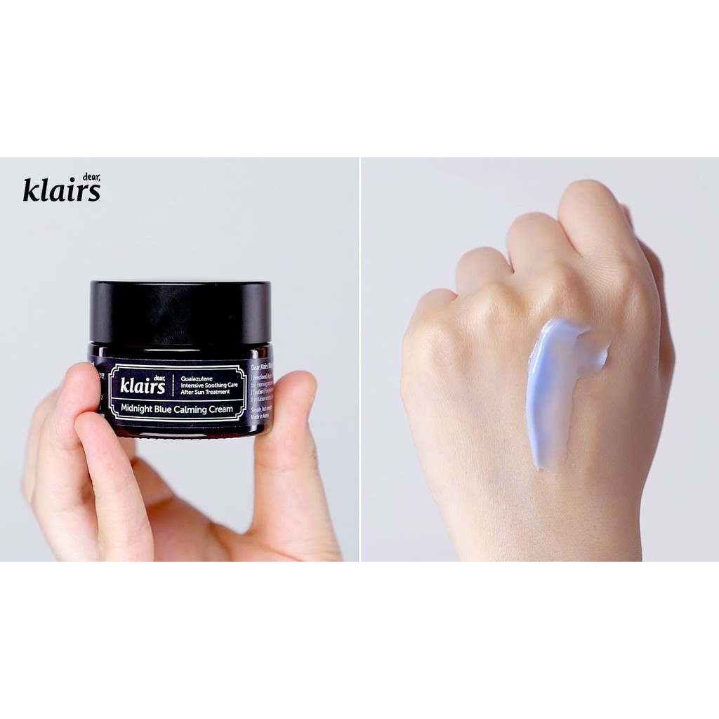 Kem Dưỡng Klairs Midnight, Kem Dưỡng Ẩm Klairs Blue Calming Cream- Phục Hồi Tổn Thương Da
