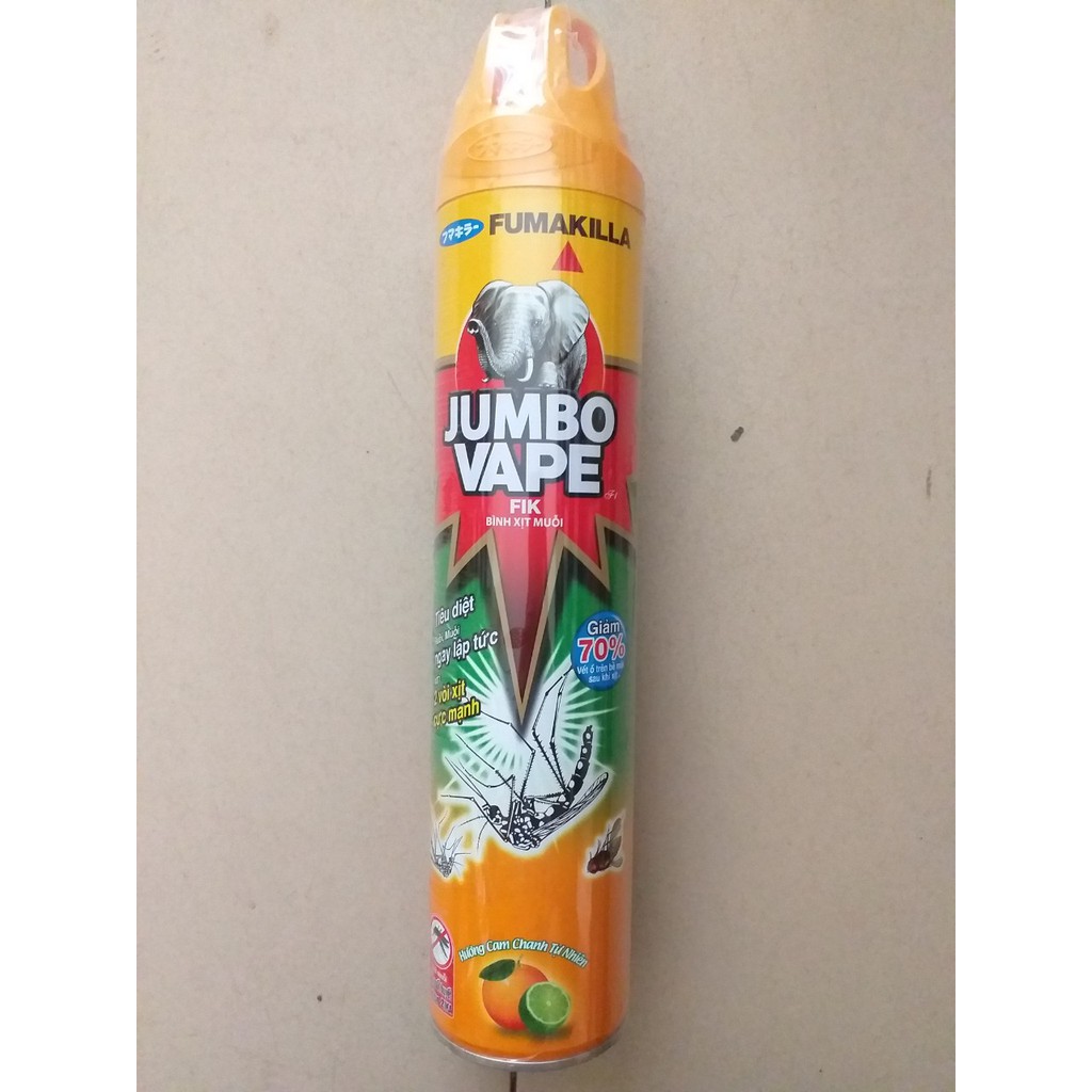  Bình xịt muỗi jumbo vape 600ml