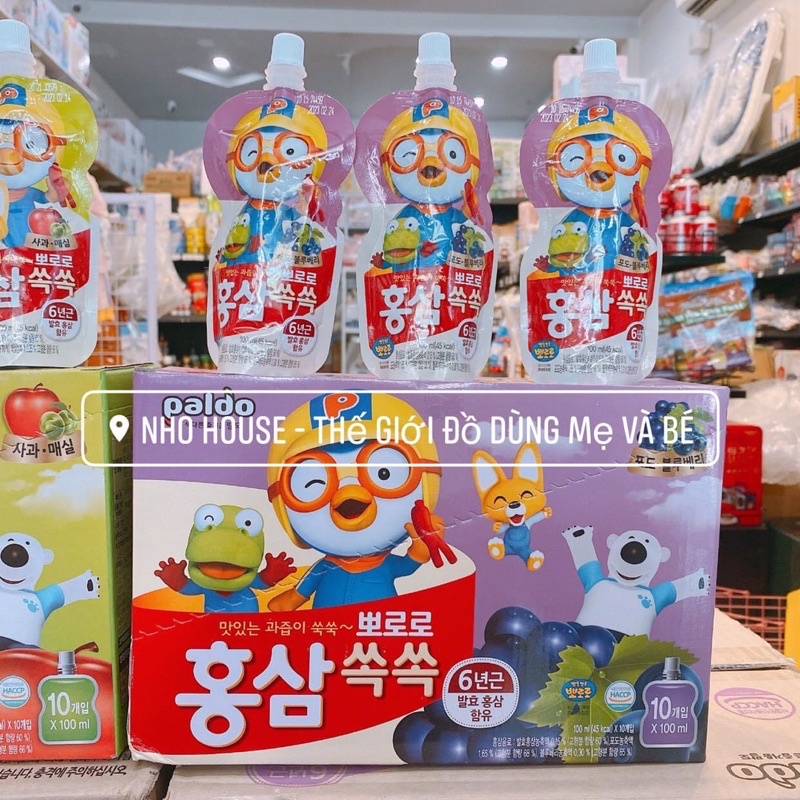Nước Trái Cây Hồng Sâm Paldo Hàn cho bé