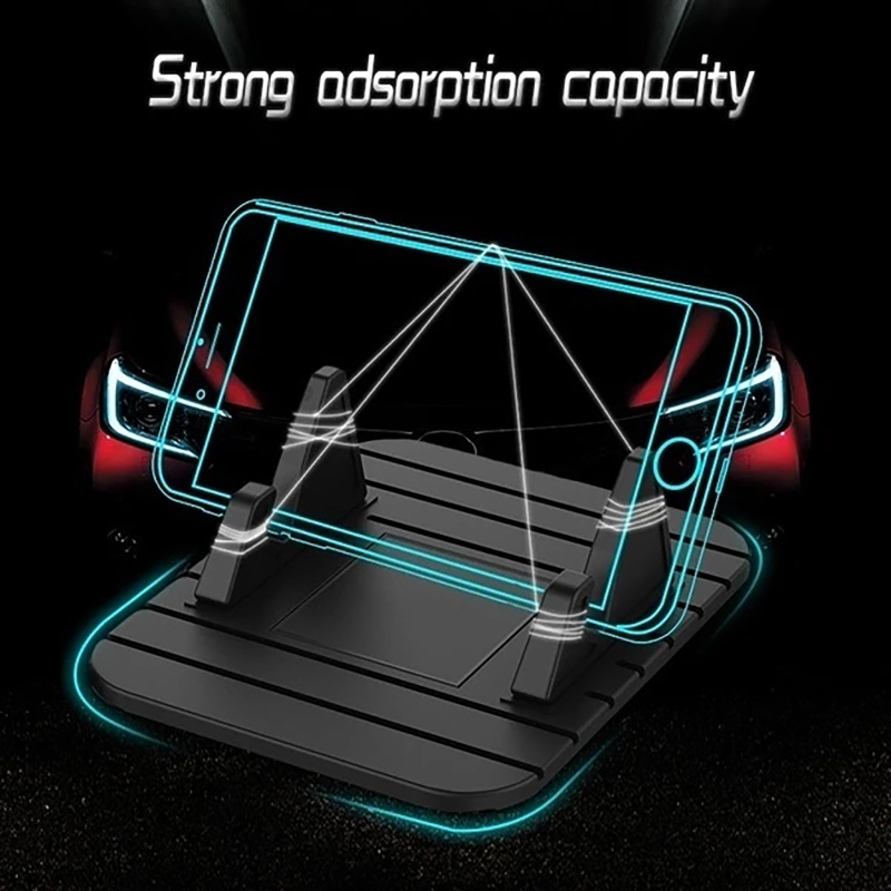 Đệm Silicone Chống Sốc &amp; Trượt Có Giá Đỡ Cho Điện Thoại 7 / 7P / 6s / 6 / X / XS / 8