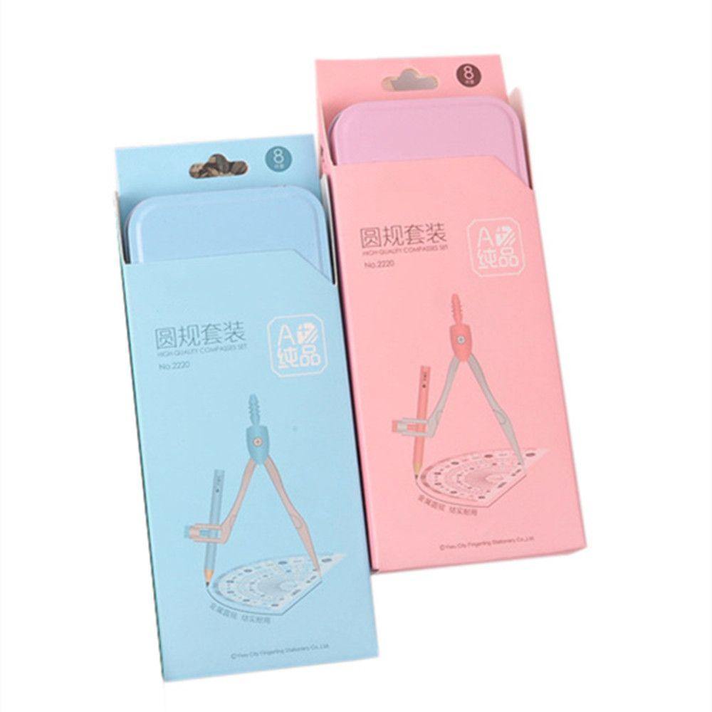 PEWANY Bộ Dụng Cụ Thước Compa Và Gôm Tẩy Hình Tam Giác Bằng Sắt Cho Học Sinh