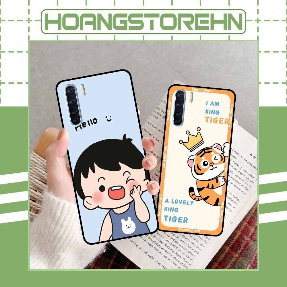 Ốp Oppo A91 / Reno 3 in hình mickey, hổ, kingtiger siêu rẻ T19 - T24