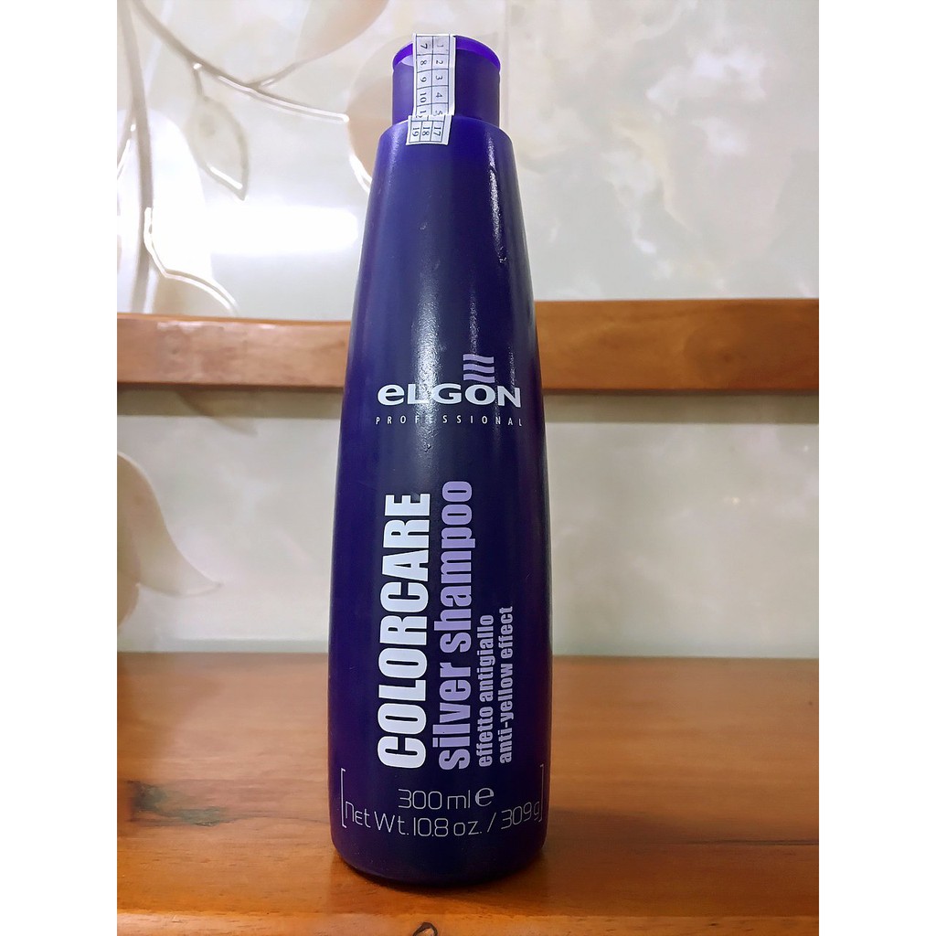 Best SellerDầu gội khử vàng dành cho tóc tẩy trắng, tóc bạch kim Silver Shampoo Elgon 300ml