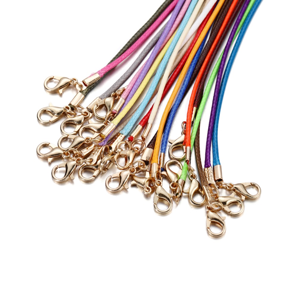 10 sợi dây ST.KUNKKA bằng da da 1.5mm làm đồ trang sức DIY