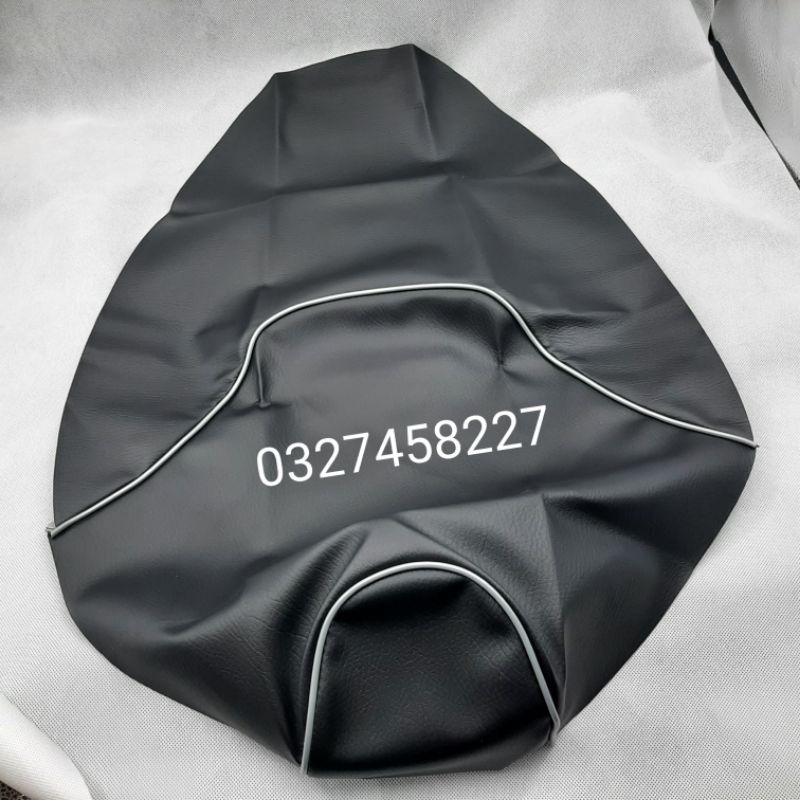 Trùm võ da bọc yên ngồi EXCITER 2010 đen viền trắng zin