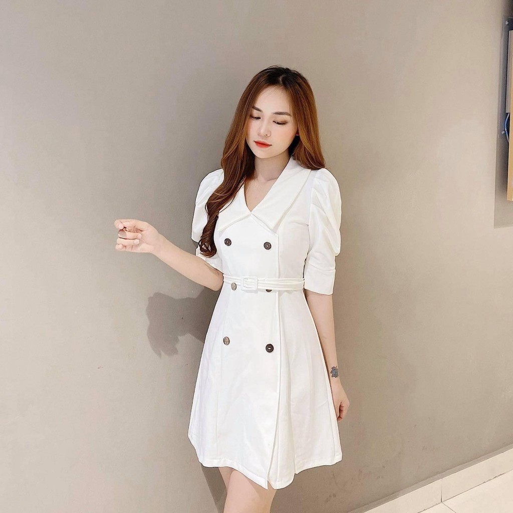 SALE Đầm giả vest khoan eo ( CB049) 119K