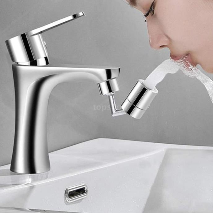 ĐẦU NỐI TĂNG ÁP VÒI NƯỚC bồn rửa chén bát bồn lavabo rửa mặt (Xoay 720 độ) thiết kế thông minh với 2 chế độ nước chảy