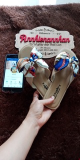 Dép chữ H đính nơ