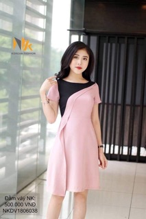 Đầm xoè A bèo thân phối