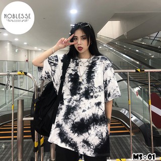 Áo phông loang đen trắng freesize - hot trend