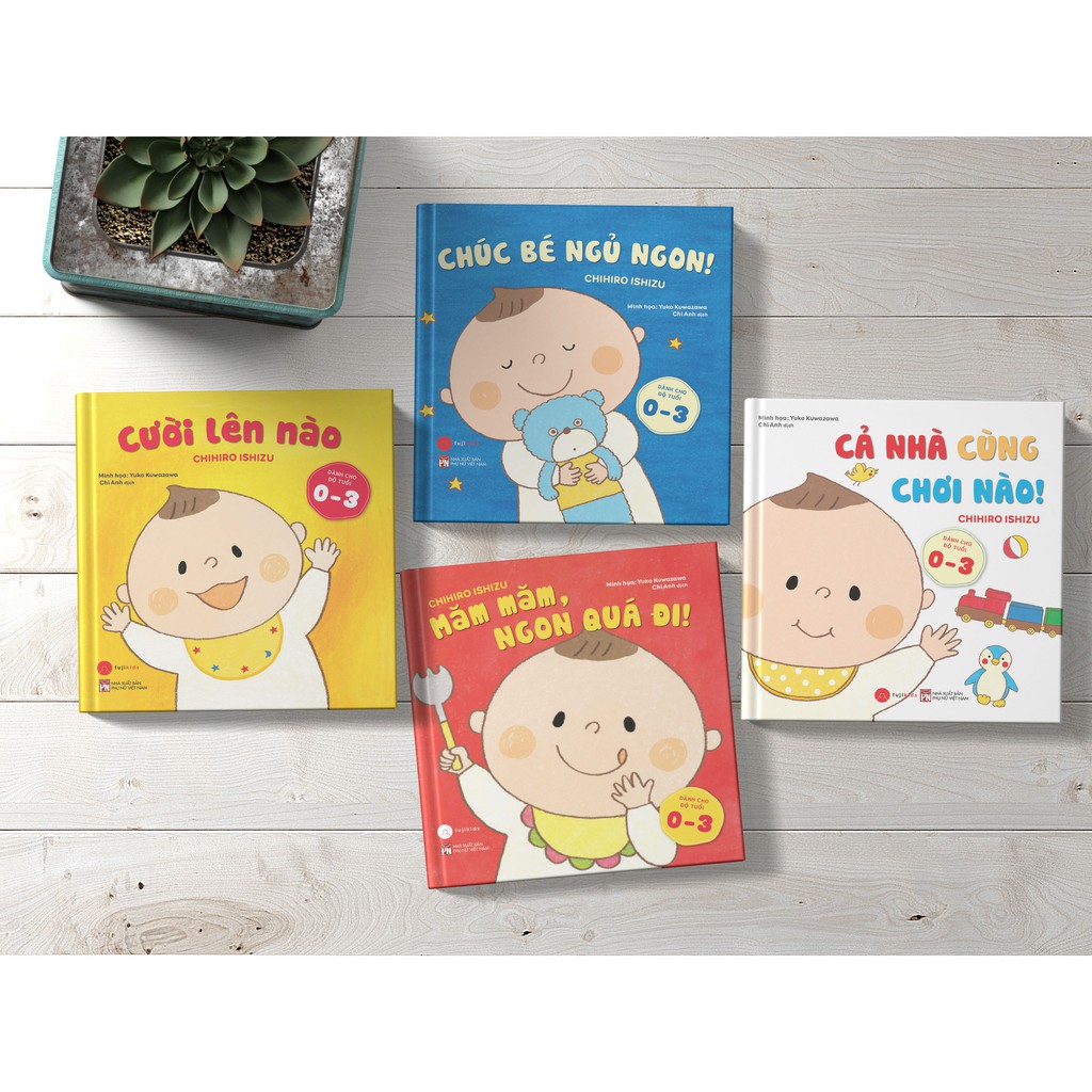 Bộ sách Ehon Ăn ngon – Ngủ ngoan – Chơi vui – COMBO 4 CUỐN (TẶNG KÈM FLASHCARD NHẬN BIẾT).