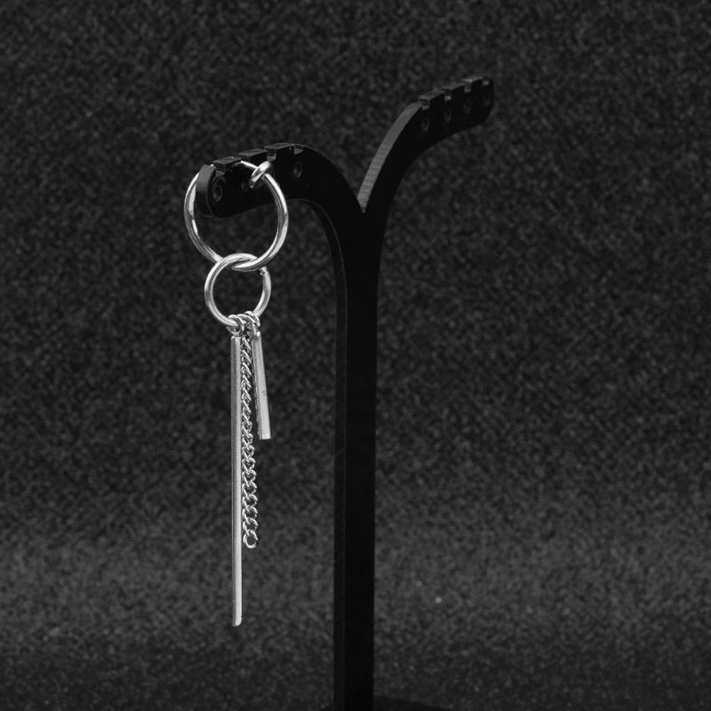 1 Khuyên Tai Tròn Tua Rua Đơn Giản