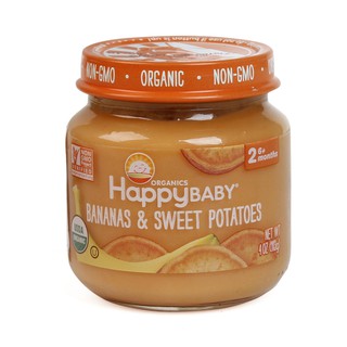Dinh dưỡng đóng lọ trái cây nghiền Happy Baby nhiều vị