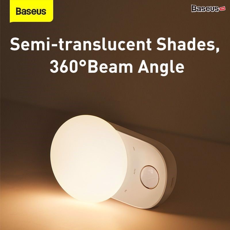 Đèn ngủ thông minh Baseus, đèn led cảm biến Qstore, có thể tháo rời, treo tủ quần áo, pin hơn 400 ngày