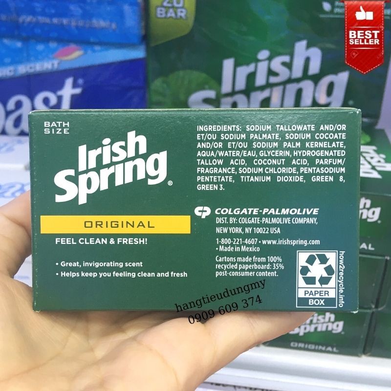 xà phòng Irish Spring Original Deodorant Soap 113g