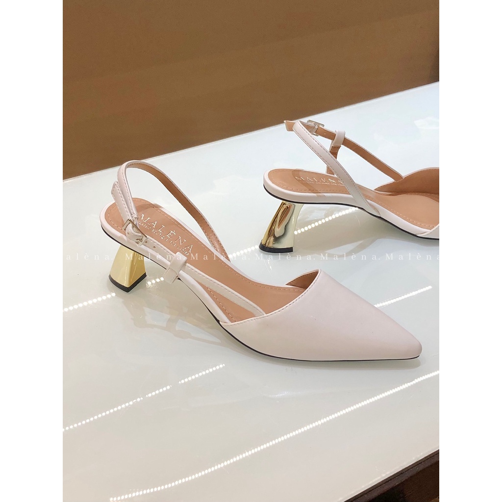 Giày slingback Malena gót nhập liên sườn