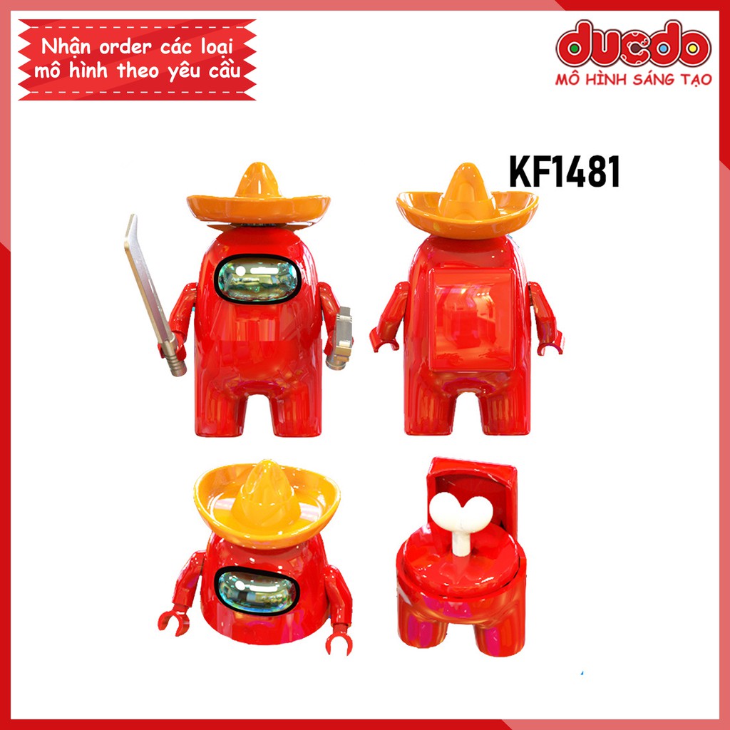 Minifigures các nhân vật trong game Among Us - Đồ Chơi Lắp Ghép Xếp Hình Mini Mô hình Kopf KF6132