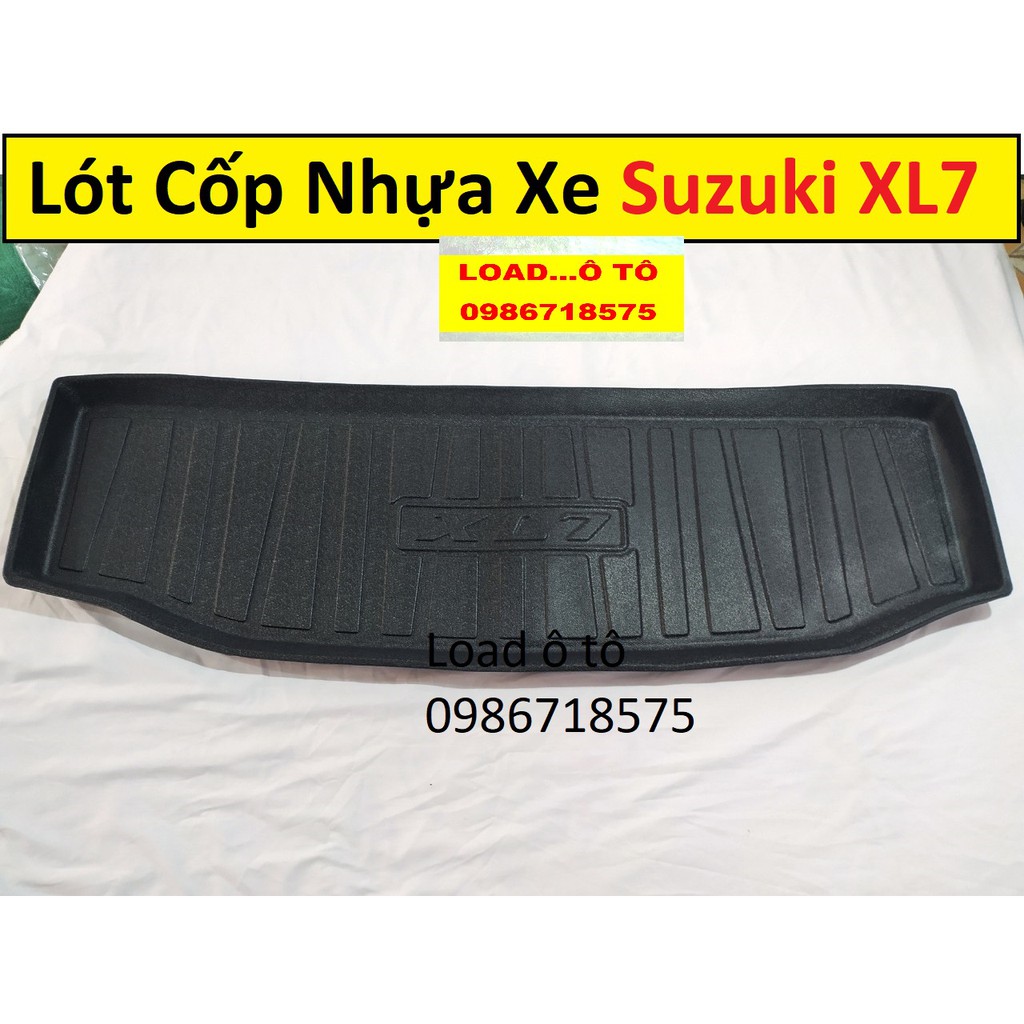 Lót Cốp Nhựa Suzuki XL7 2022-2020 Hàng Loại 1 Nhựa Dẻo Cao Cấp Có Chữ XL7