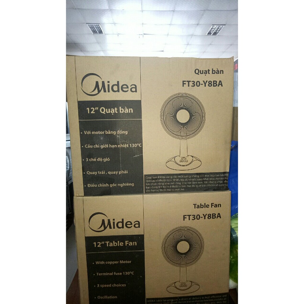 QUẠT BÀN MIDEA FT30-Y8BA CỰC ÊM VÀ MÁT