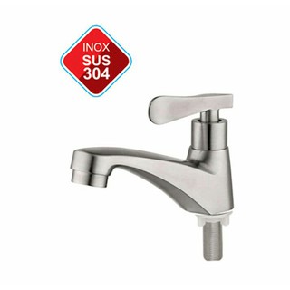 Vòi lavabo lạnh inox 304 cao cấp