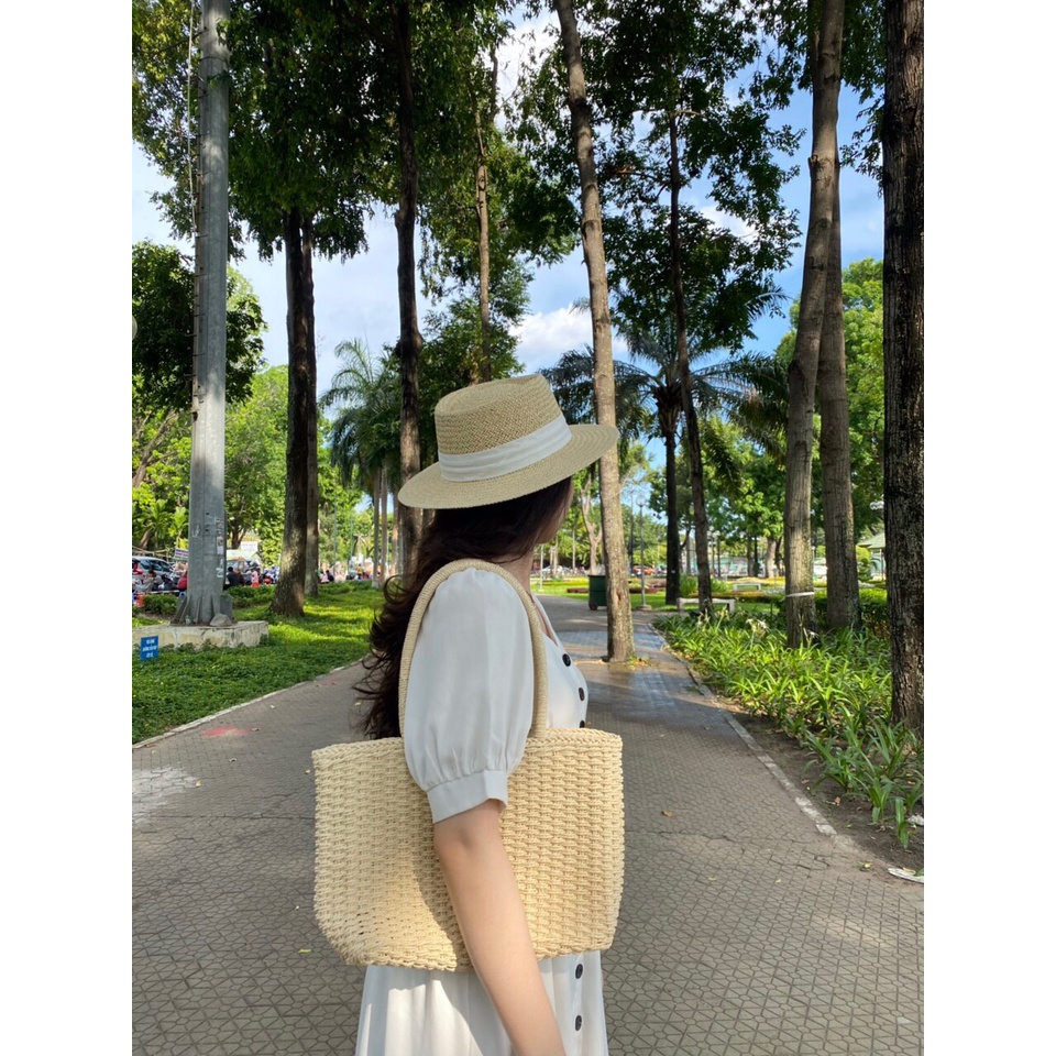 NÓN ĐI BIỂN NÓN RỘNG VÀNH NÓN CÓI VINTAGE NÓN ĐI DU LỊCH ĐẸP NÓN PANAMA CAO CẤP