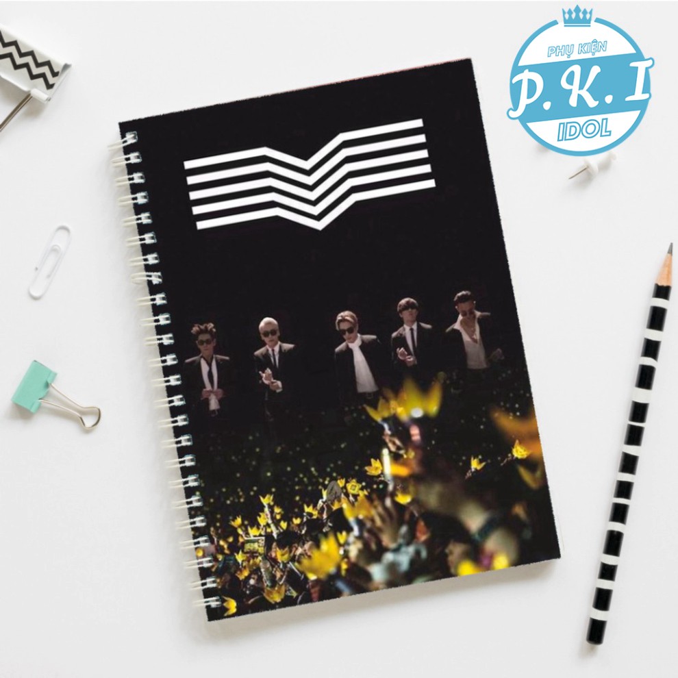 Sổ Còng Notebook IN HÌNH NHÓM NHẠC BIGBANG - QUÀ TẶNG K-POP