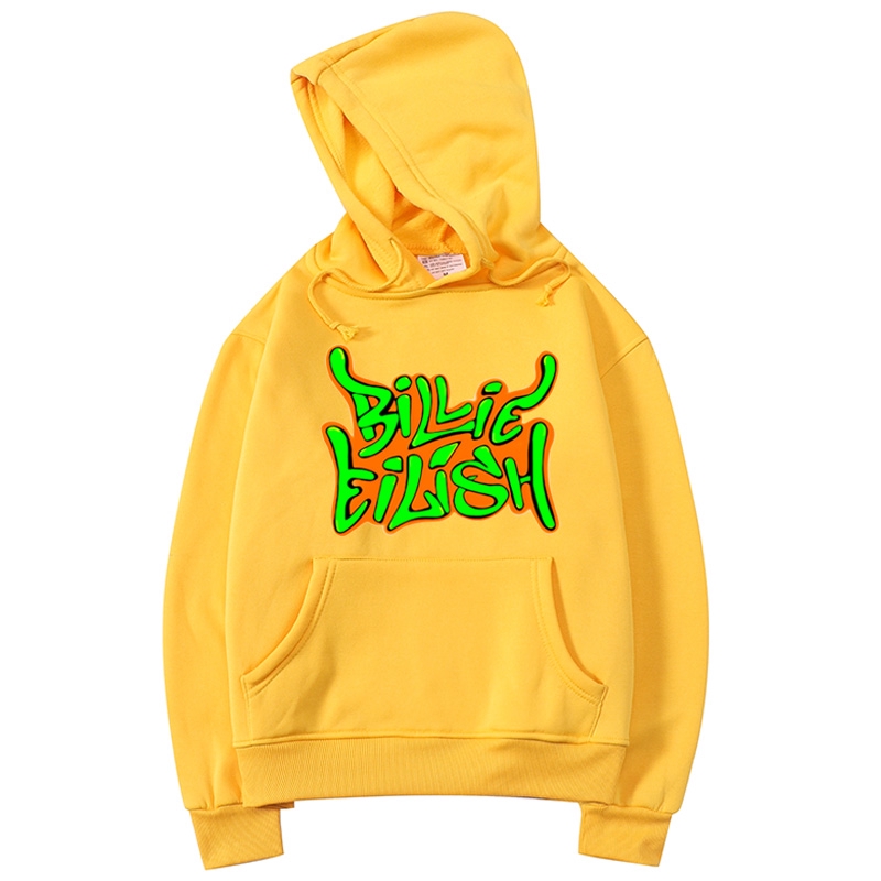 Áo Hoodie Chui Đầu In Hình Billie Eilish Thời Trang Cho Cặp Đôi | BigBuy360 - bigbuy360.vn
