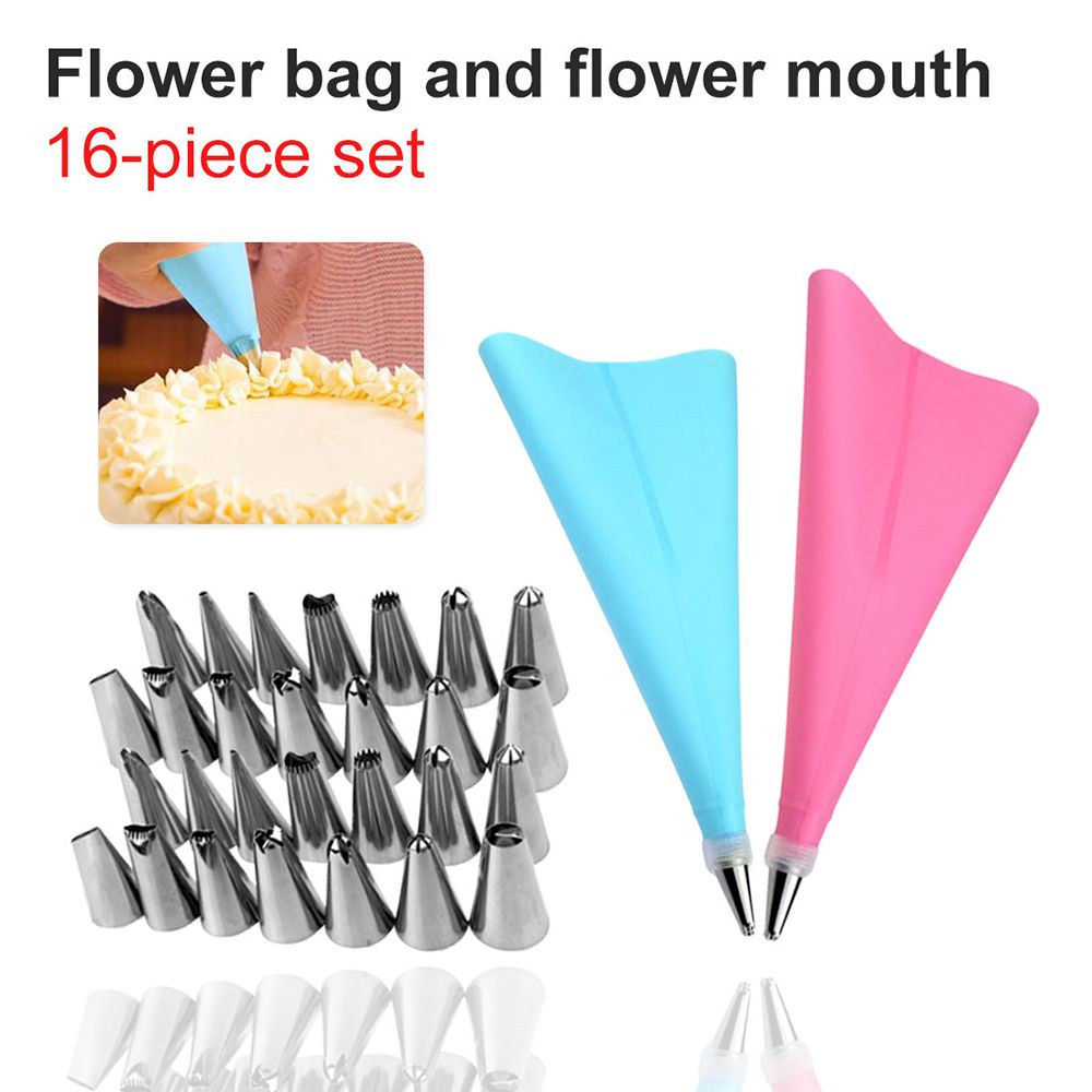 EPOCH Set 16 Dụng Cụ Trang Trí Bánh Bằng Thép Không Gỉ