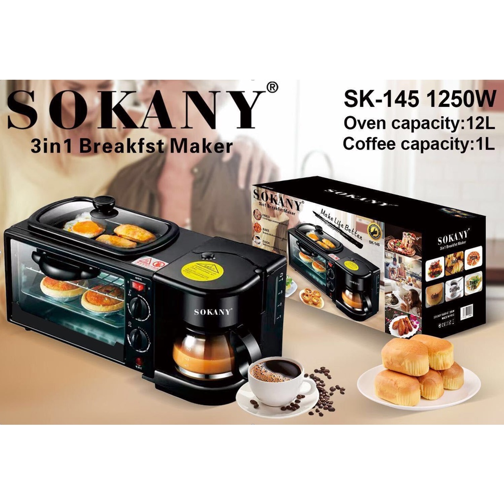 Máy làm đồ ăn sáng Sokany SK-145 - Nhà Mỵ Shop