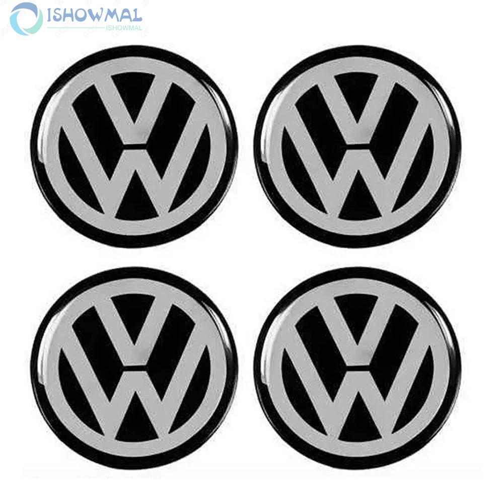 4 Nắp Đậy Trục Bánh Xe Hơi 45mm Chống Bụi Cho Volkswagen