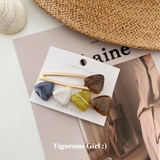 Kẹp tóc vân đá sang chảnh