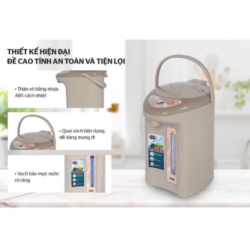 Bình Thuỷ SUNHOUSE SHD1530 3 lít hàng chính hãng bảo hành chính hãng 12 tháng