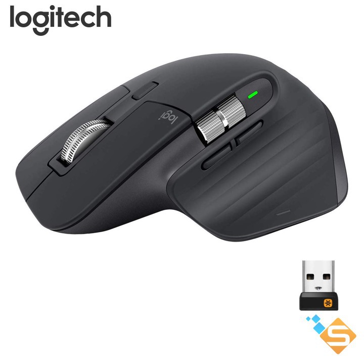 Chuột không dây bluetooth Logitech MX Master 3 (Windows, MAC) - Sạc nhanh USB-C, Bảo Hành Chính Hãng 1 Năm