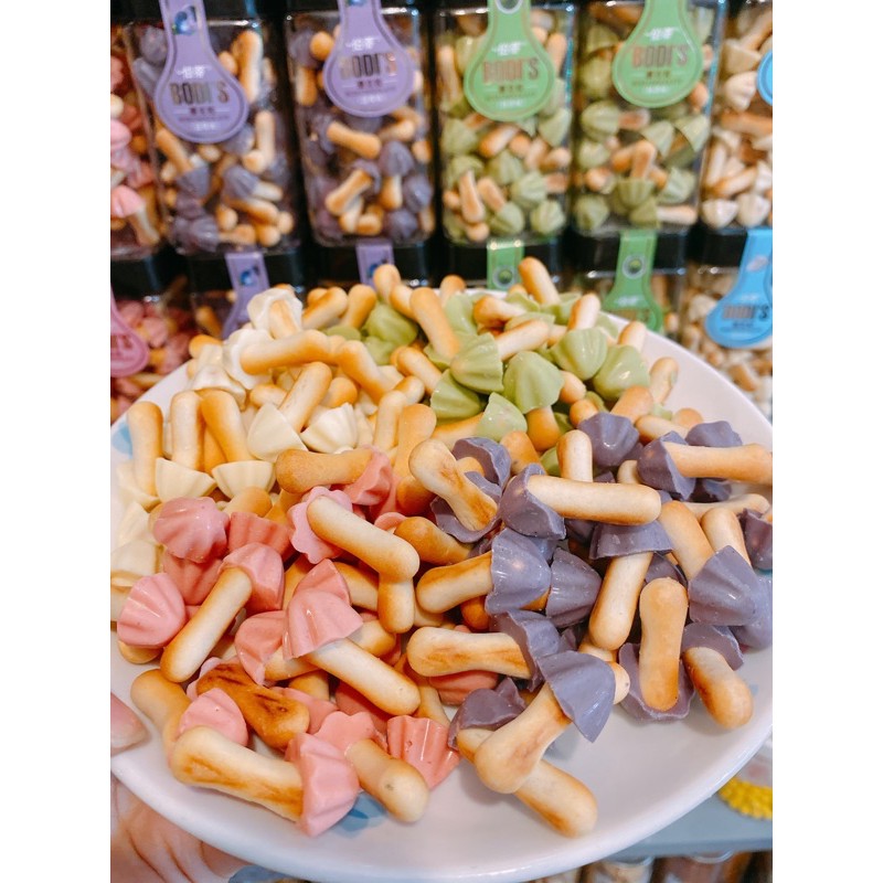 [Mã GROSALEHOT giảm 8% đơn 250K] Bánh nấm khay mini 40gr 5 vị